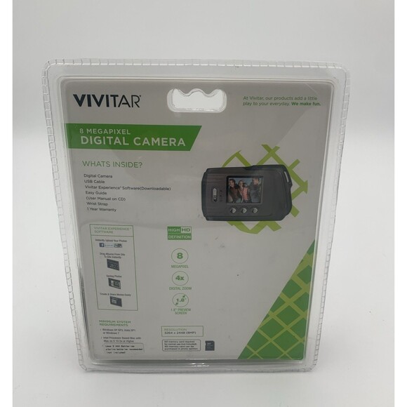 Vivitar ViviCam 46 Vintage Compact Purple Digital Camera 4.1 MP Y2K New Sealed - Picture 3 of 4